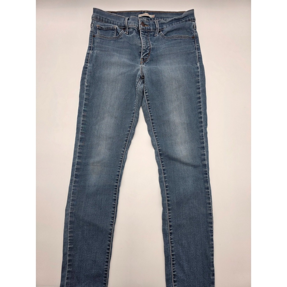 WOMENS LEVIS 311 SHAPING SKINNY JEANS DISTRESSED 30X 29